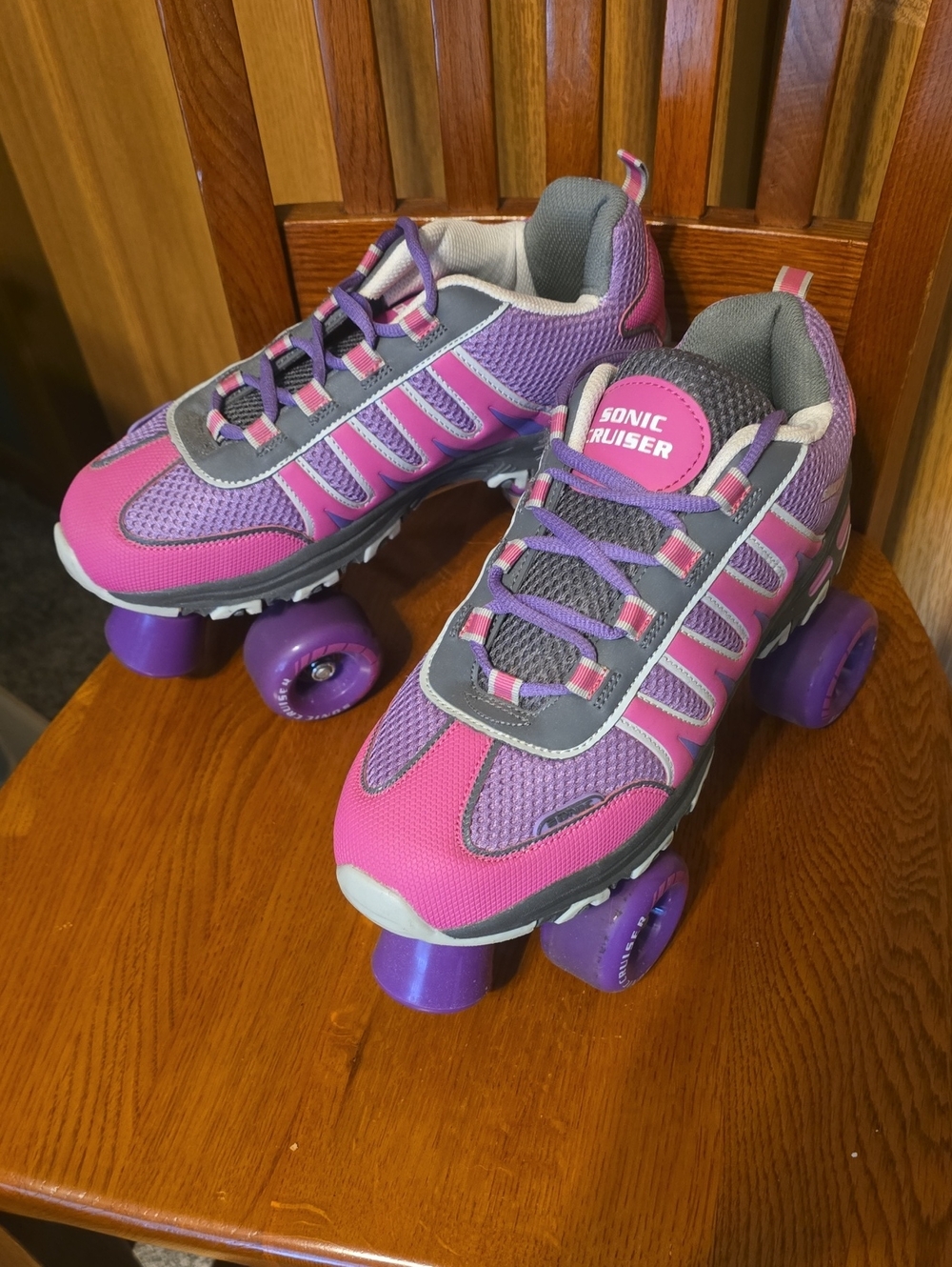 Women's Pink & Purple Athletic Roller Shoes